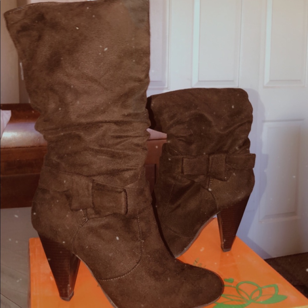 Brown booties